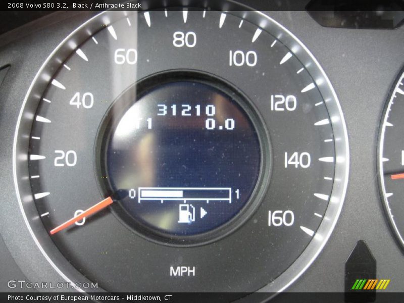 Black / Anthracite Black 2008 Volvo S80 3.2