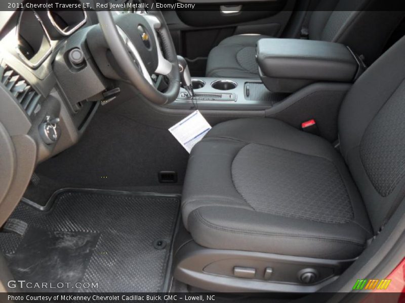 Red Jewel Metallic / Ebony/Ebony 2011 Chevrolet Traverse LT