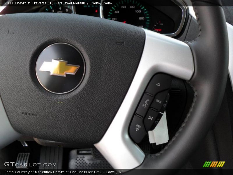 Red Jewel Metallic / Ebony/Ebony 2011 Chevrolet Traverse LT
