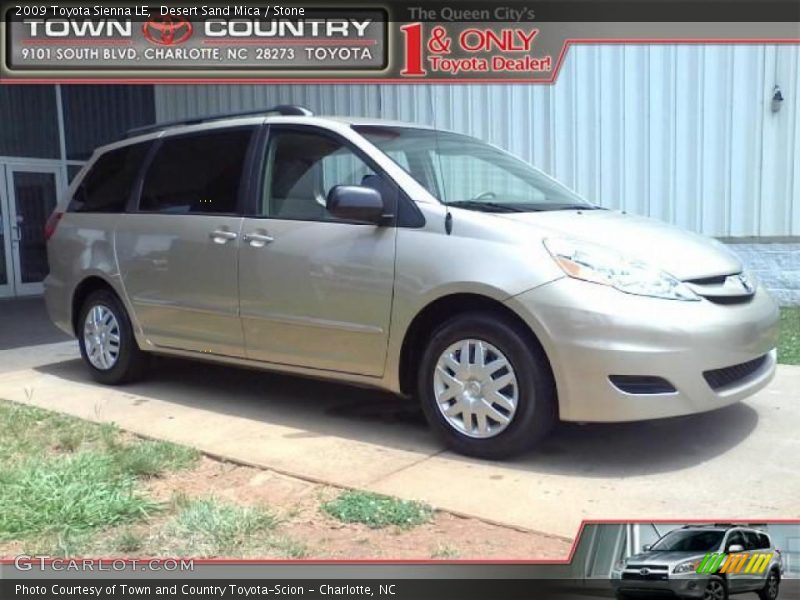 Desert Sand Mica / Stone 2009 Toyota Sienna LE