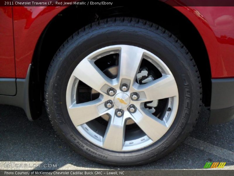 Red Jewel Metallic / Ebony/Ebony 2011 Chevrolet Traverse LT