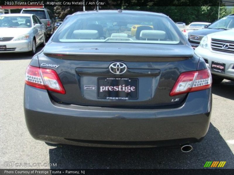 Magnetic Gray Metallic / Ash Gray 2010 Toyota Camry LE