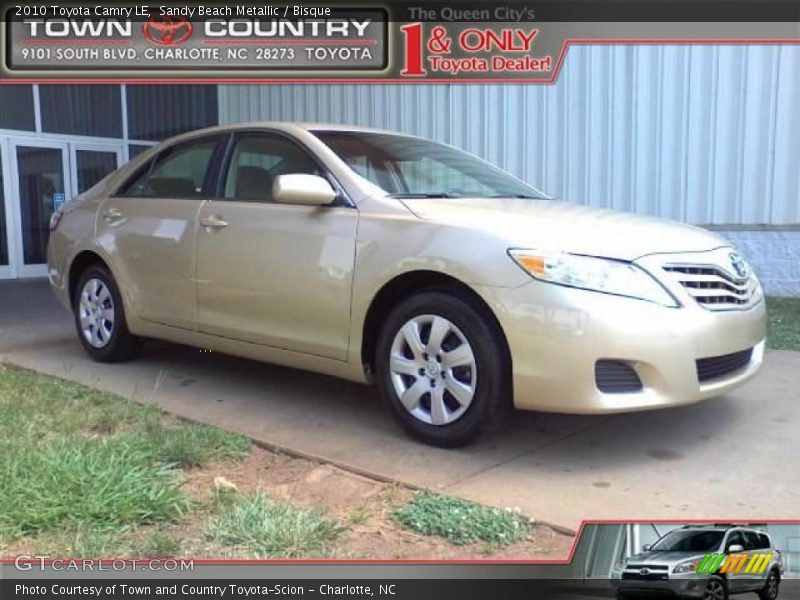 Sandy Beach Metallic / Bisque 2010 Toyota Camry LE