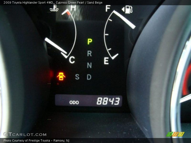 Cypress Green Pearl / Sand Beige 2009 Toyota Highlander Sport 4WD