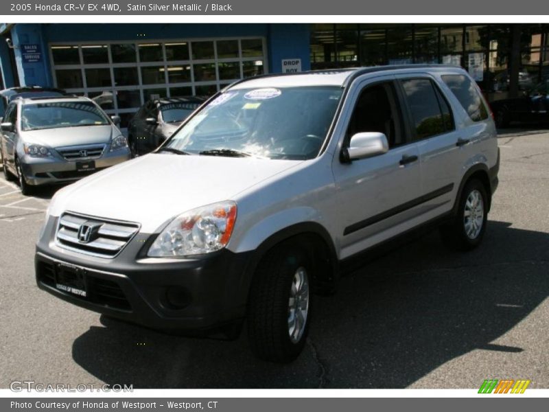 Satin Silver Metallic / Black 2005 Honda CR-V EX 4WD