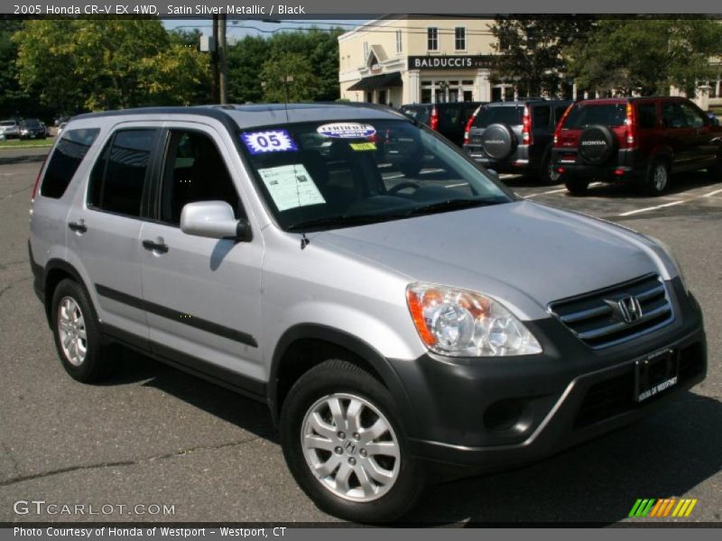 Satin Silver Metallic / Black 2005 Honda CR-V EX 4WD