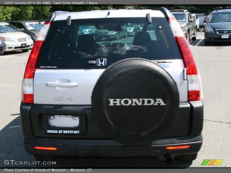 Satin Silver Metallic / Black 2005 Honda CR-V EX 4WD