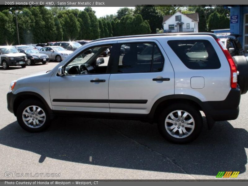 Satin Silver Metallic / Black 2005 Honda CR-V EX 4WD