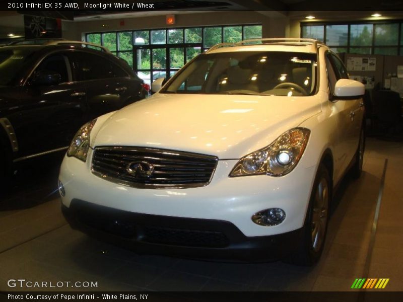 Moonlight White / Wheat 2010 Infiniti EX 35 AWD