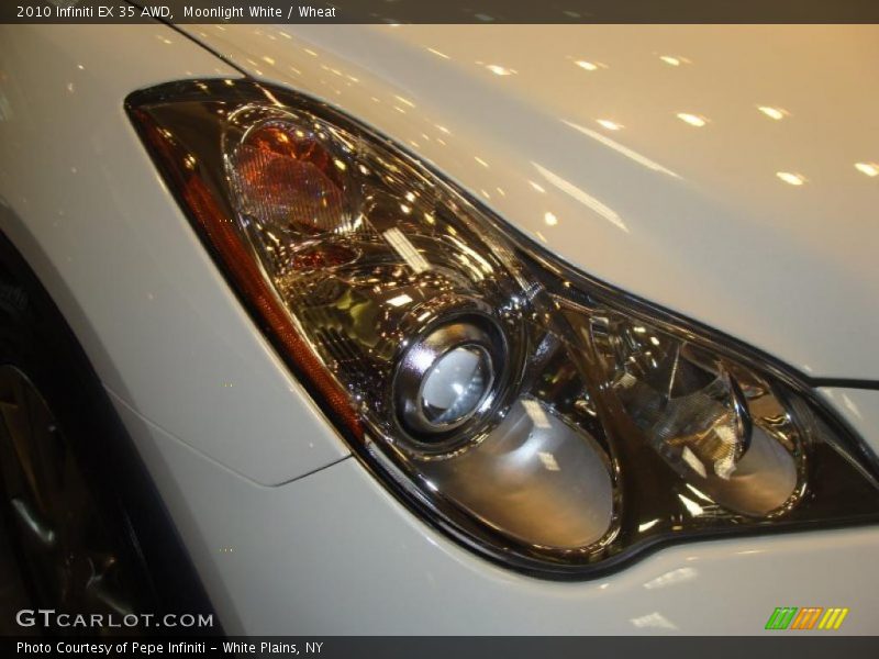 Moonlight White / Wheat 2010 Infiniti EX 35 AWD