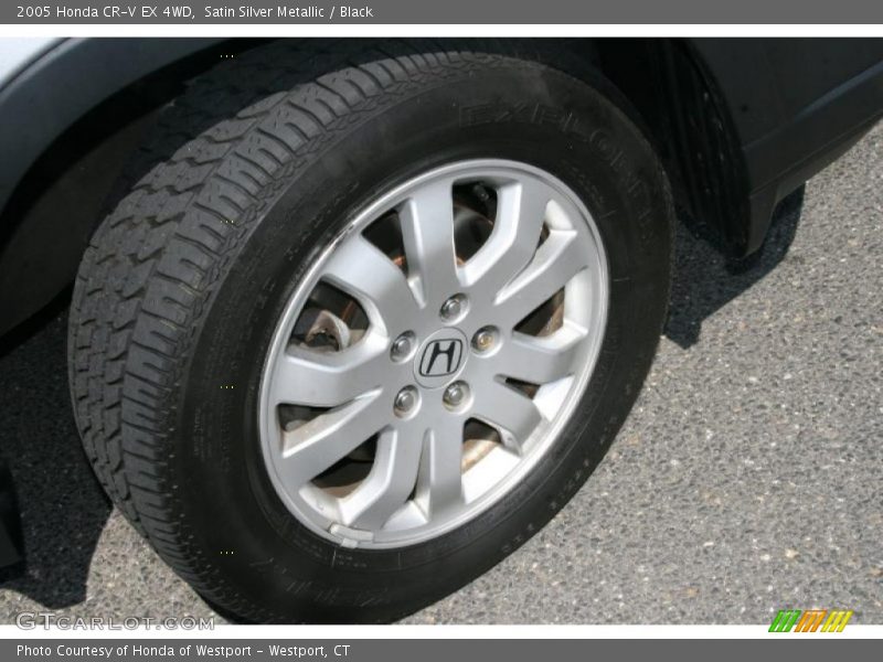 Satin Silver Metallic / Black 2005 Honda CR-V EX 4WD