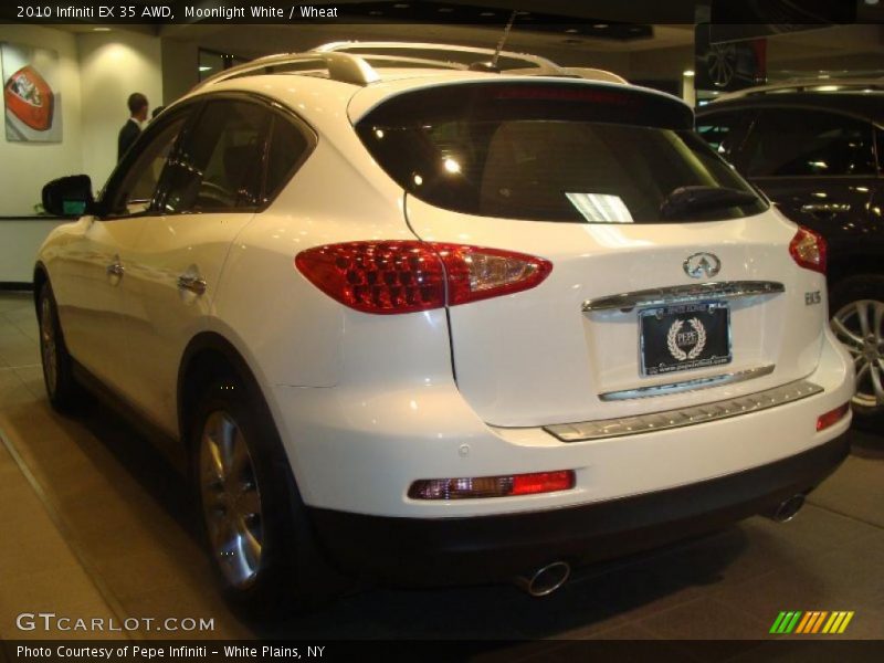 Moonlight White / Wheat 2010 Infiniti EX 35 AWD