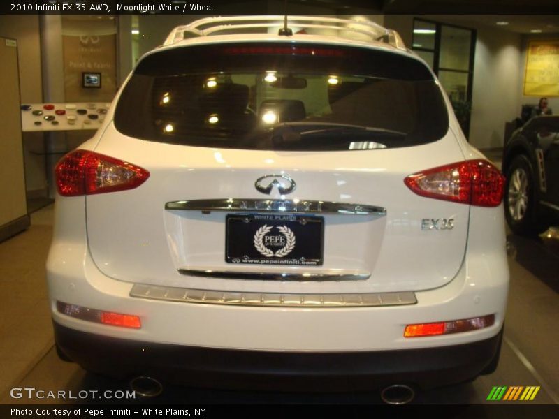 Moonlight White / Wheat 2010 Infiniti EX 35 AWD