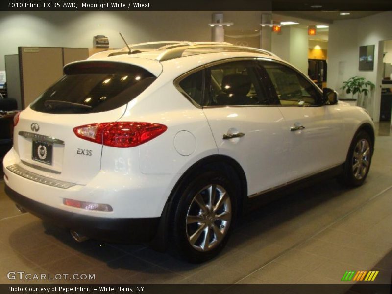 Moonlight White / Wheat 2010 Infiniti EX 35 AWD