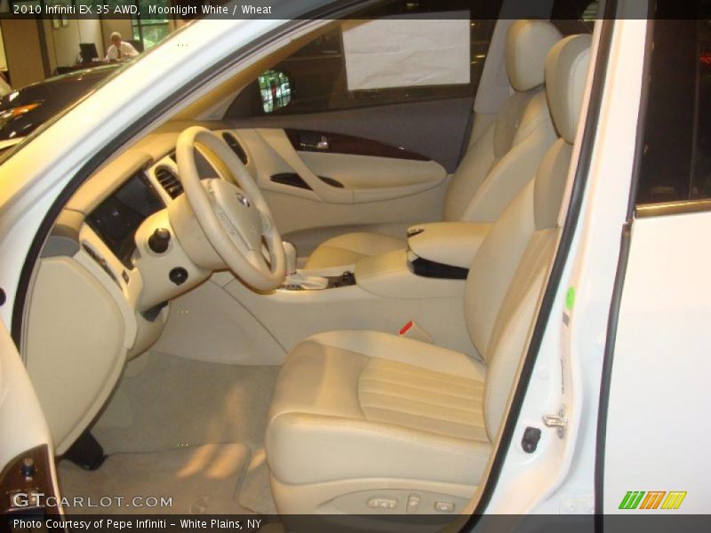 Moonlight White / Wheat 2010 Infiniti EX 35 AWD
