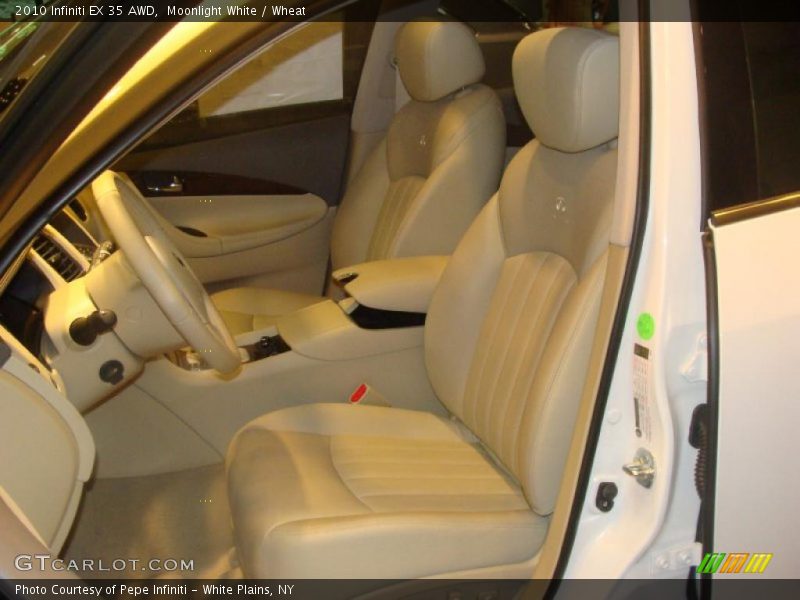 Moonlight White / Wheat 2010 Infiniti EX 35 AWD