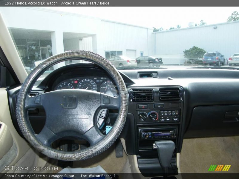 Arcadia Green Pearl / Beige 1992 Honda Accord LX Wagon