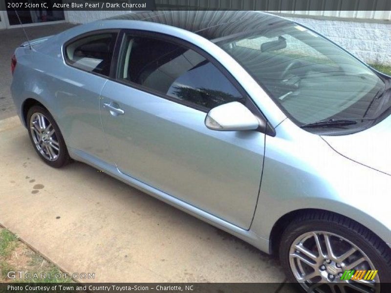 Azure Blue Pearl / Dark Charcoal 2007 Scion tC