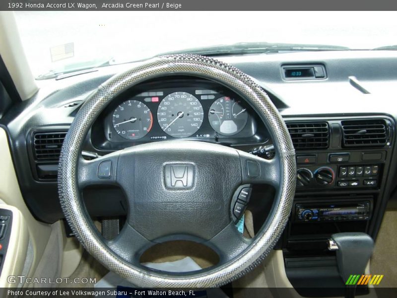 Arcadia Green Pearl / Beige 1992 Honda Accord LX Wagon
