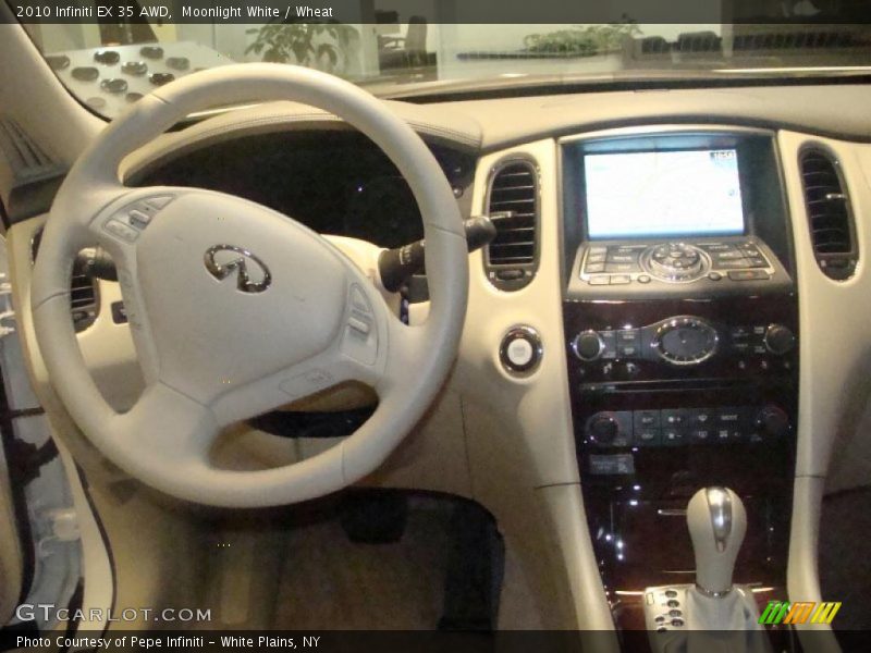 Moonlight White / Wheat 2010 Infiniti EX 35 AWD