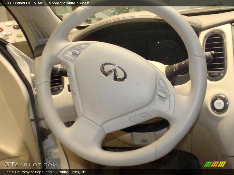 Moonlight White / Wheat 2010 Infiniti EX 35 AWD