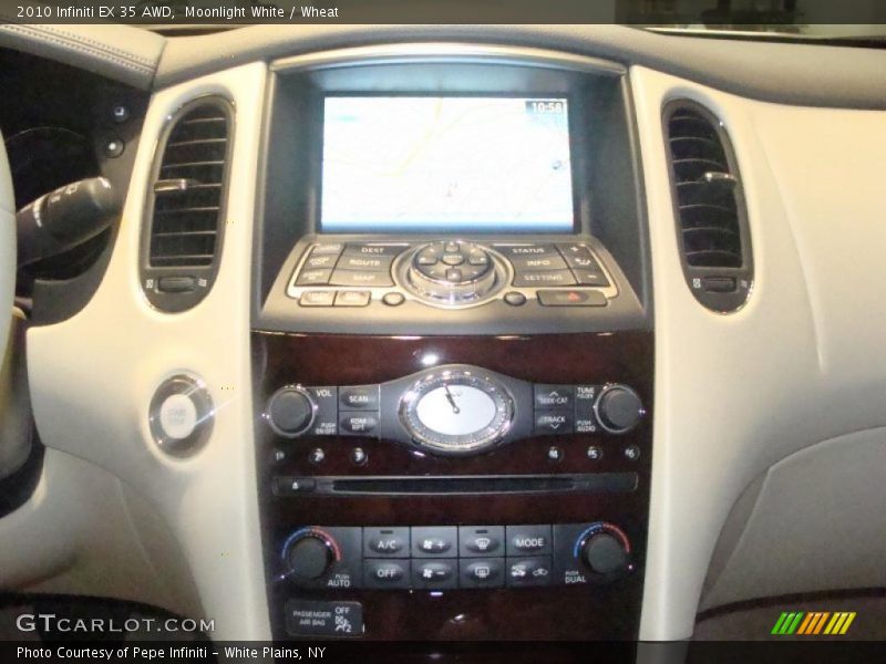 Moonlight White / Wheat 2010 Infiniti EX 35 AWD