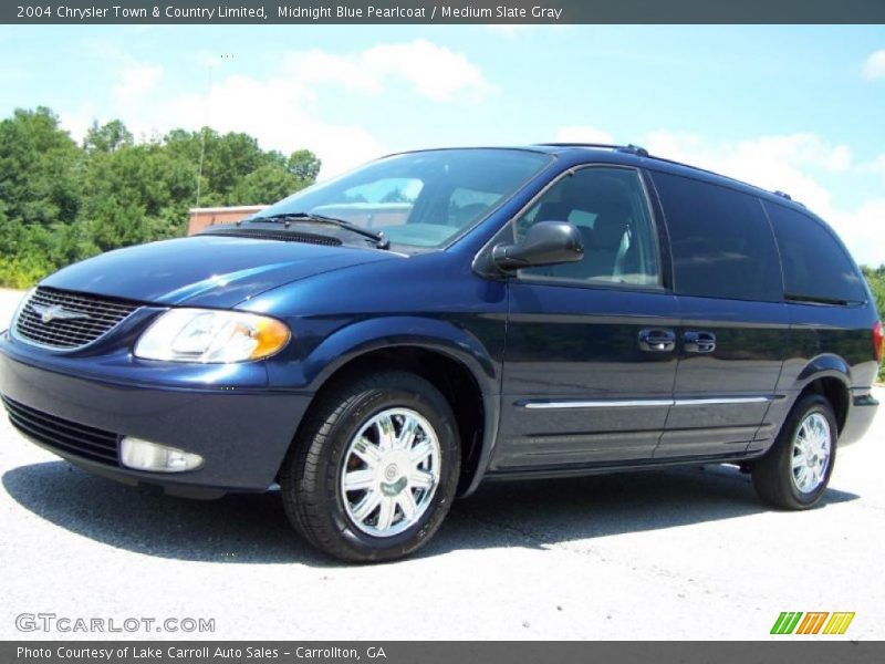 Midnight Blue Pearlcoat / Medium Slate Gray 2004 Chrysler Town & Country Limited