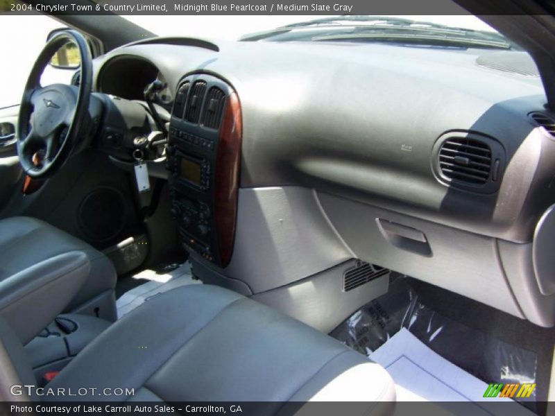 Midnight Blue Pearlcoat / Medium Slate Gray 2004 Chrysler Town & Country Limited