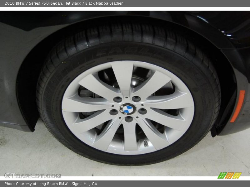 Jet Black / Black Nappa Leather 2010 BMW 7 Series 750i Sedan