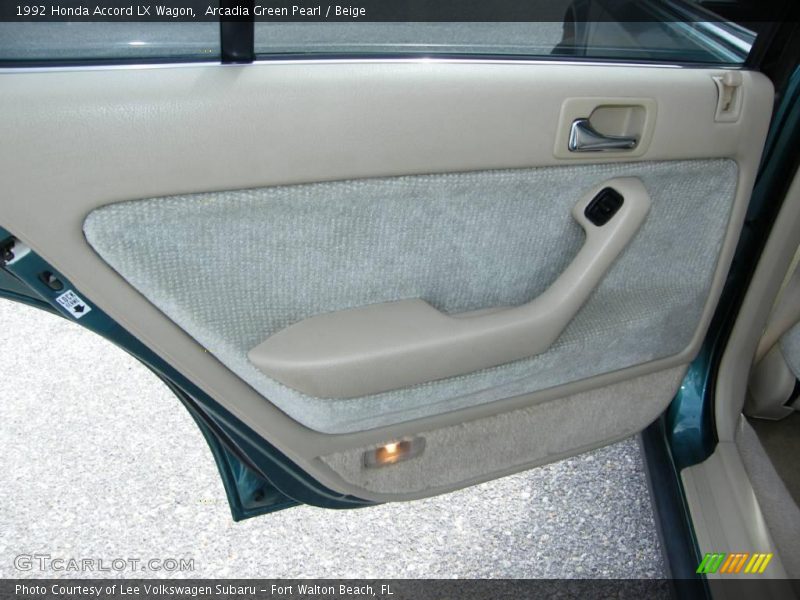 Arcadia Green Pearl / Beige 1992 Honda Accord LX Wagon