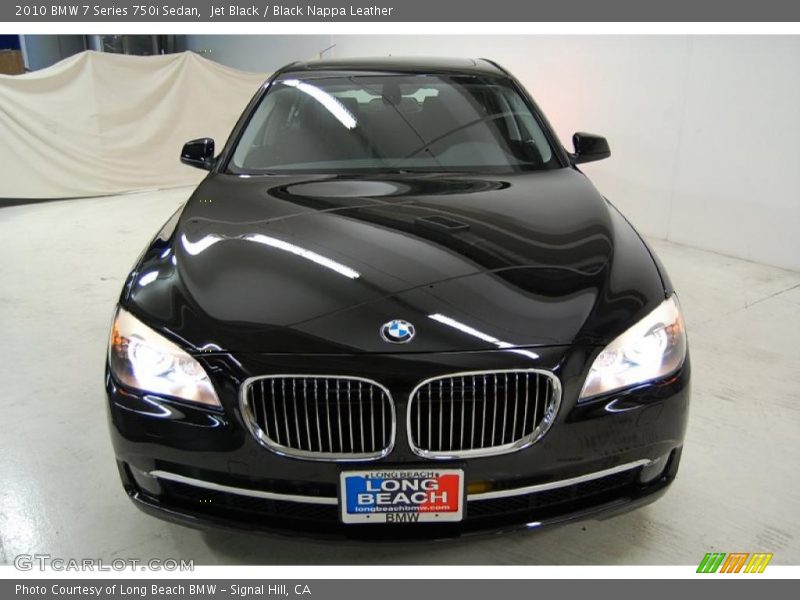 Jet Black / Black Nappa Leather 2010 BMW 7 Series 750i Sedan