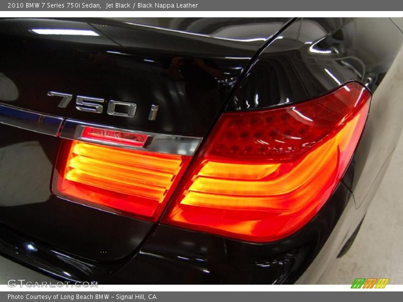 Jet Black / Black Nappa Leather 2010 BMW 7 Series 750i Sedan