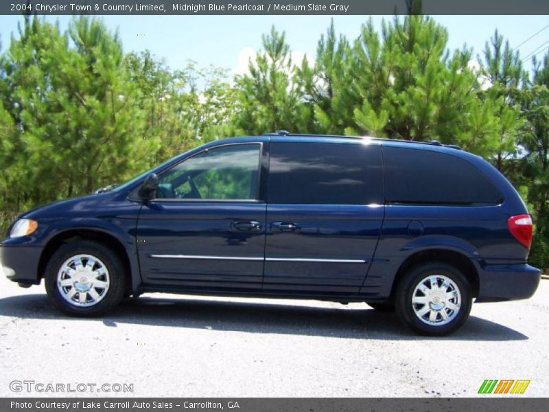 Midnight Blue Pearlcoat / Medium Slate Gray 2004 Chrysler Town & Country Limited