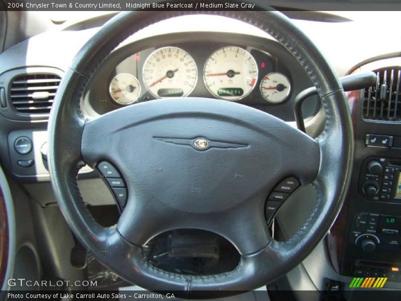 Midnight Blue Pearlcoat / Medium Slate Gray 2004 Chrysler Town & Country Limited