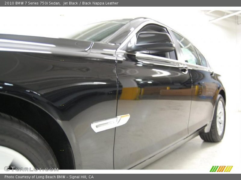 Jet Black / Black Nappa Leather 2010 BMW 7 Series 750i Sedan