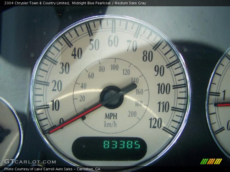 Midnight Blue Pearlcoat / Medium Slate Gray 2004 Chrysler Town & Country Limited