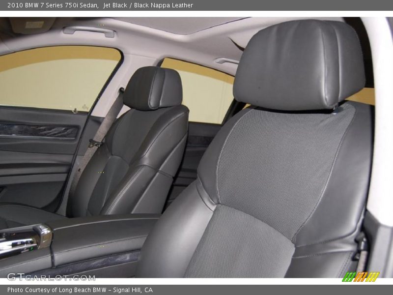 Jet Black / Black Nappa Leather 2010 BMW 7 Series 750i Sedan