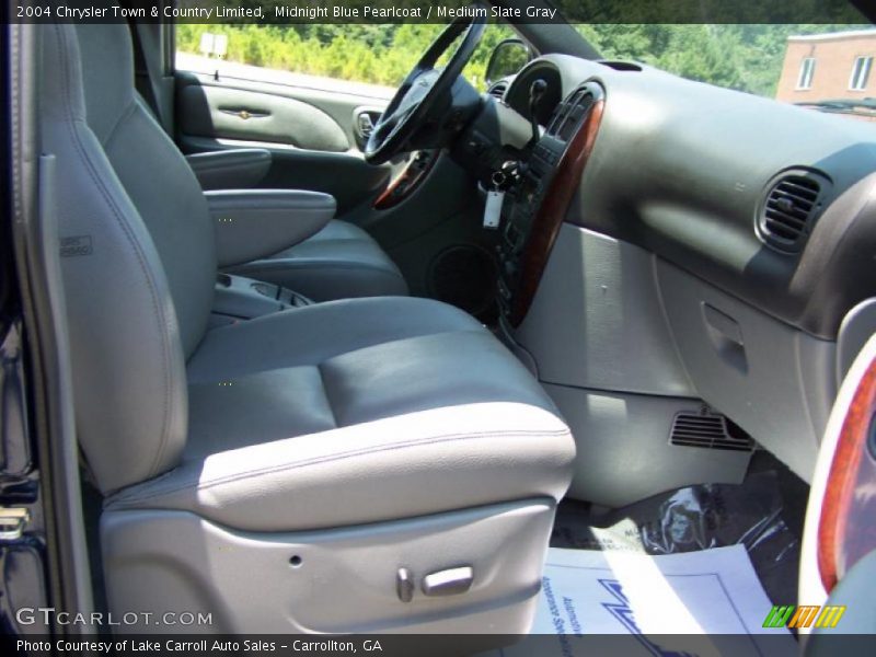 Midnight Blue Pearlcoat / Medium Slate Gray 2004 Chrysler Town & Country Limited