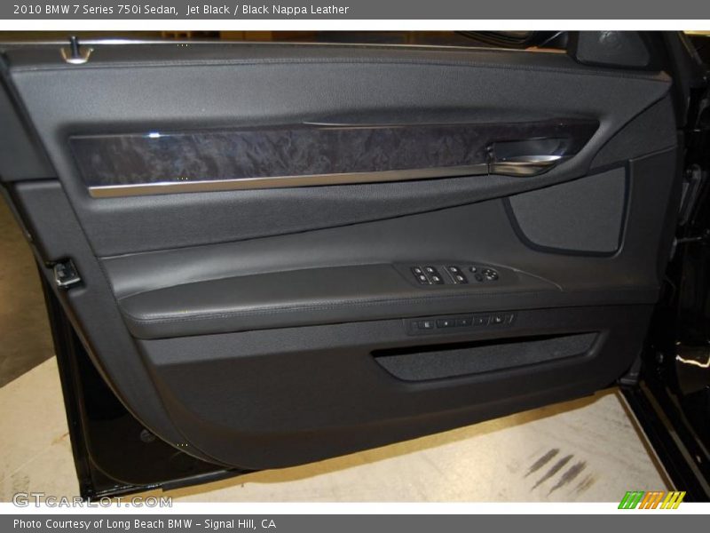Jet Black / Black Nappa Leather 2010 BMW 7 Series 750i Sedan