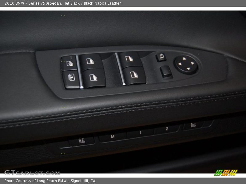 Jet Black / Black Nappa Leather 2010 BMW 7 Series 750i Sedan