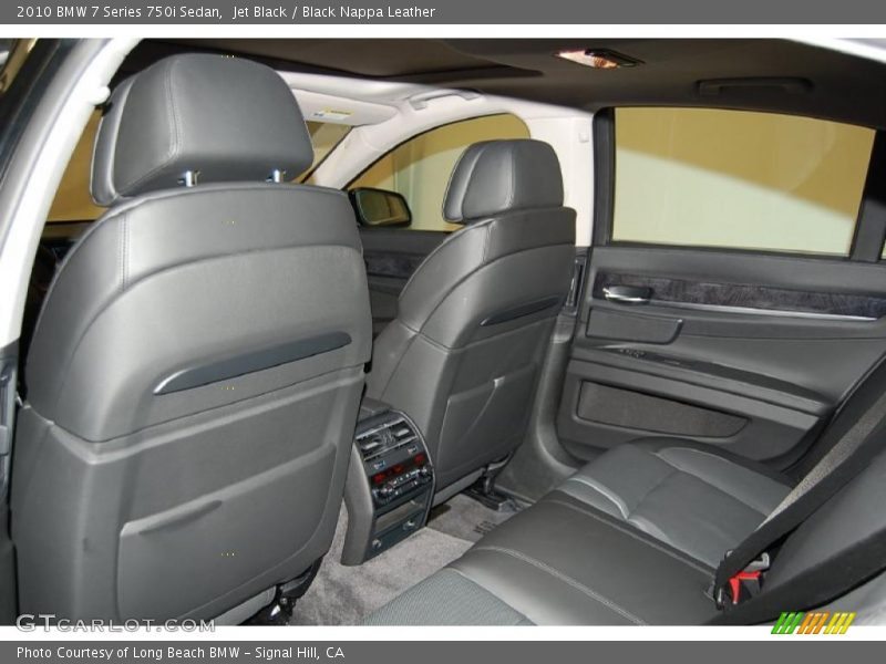 Jet Black / Black Nappa Leather 2010 BMW 7 Series 750i Sedan