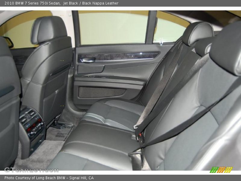 Jet Black / Black Nappa Leather 2010 BMW 7 Series 750i Sedan