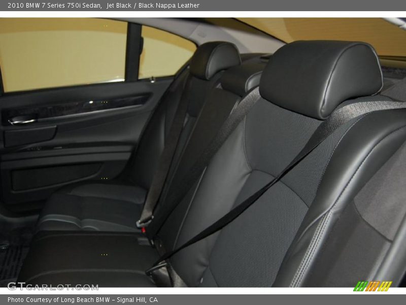 Jet Black / Black Nappa Leather 2010 BMW 7 Series 750i Sedan