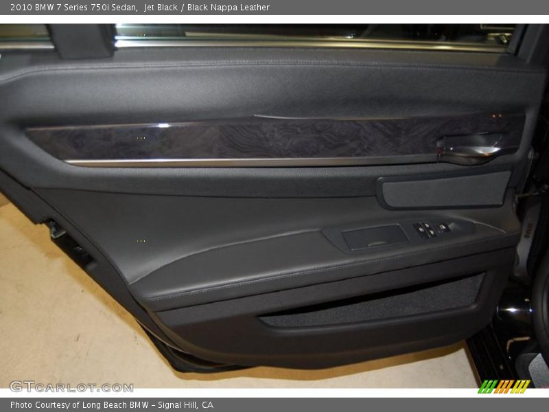 Jet Black / Black Nappa Leather 2010 BMW 7 Series 750i Sedan