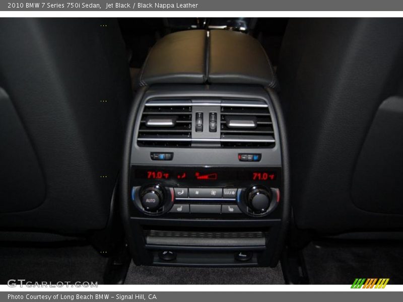Jet Black / Black Nappa Leather 2010 BMW 7 Series 750i Sedan