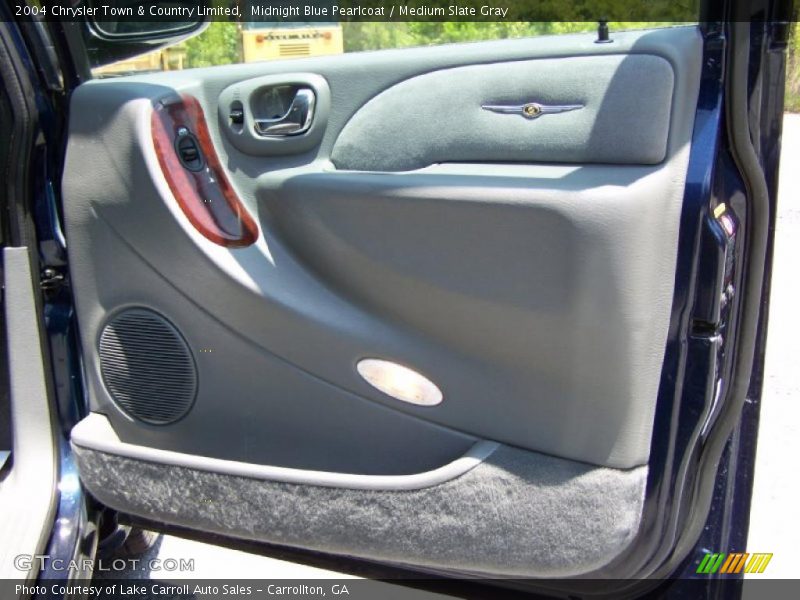 Midnight Blue Pearlcoat / Medium Slate Gray 2004 Chrysler Town & Country Limited