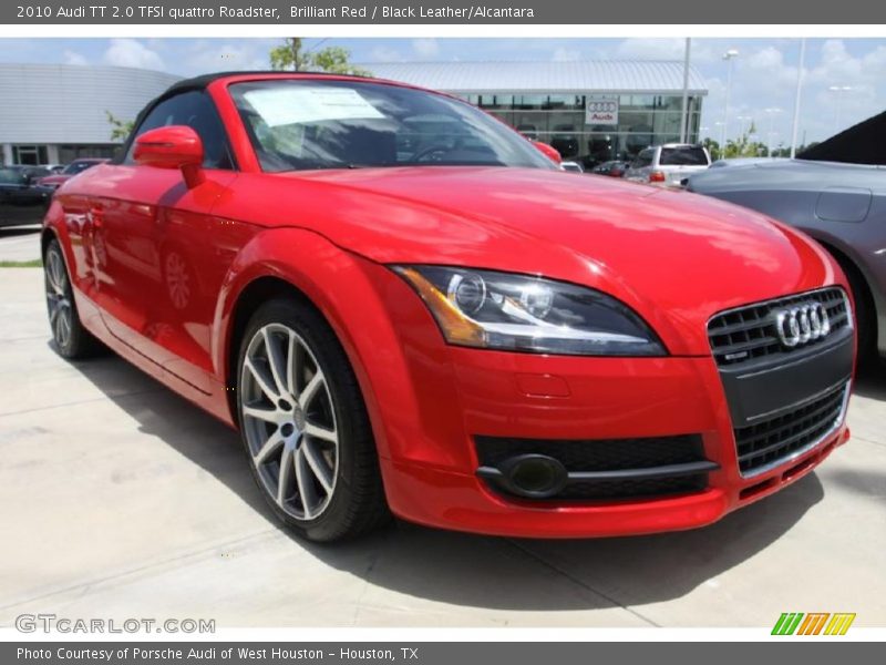 Brilliant Red / Black Leather/Alcantara 2010 Audi TT 2.0 TFSI quattro Roadster