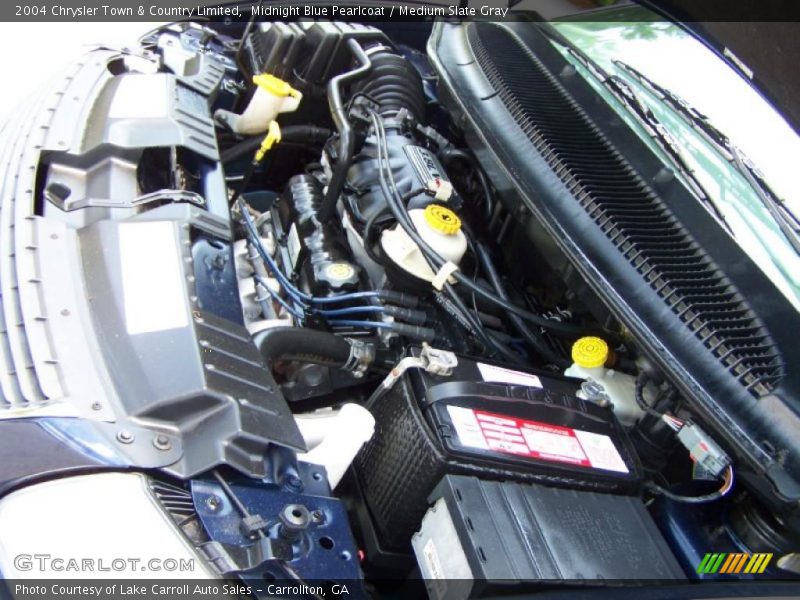 Midnight Blue Pearlcoat / Medium Slate Gray 2004 Chrysler Town & Country Limited