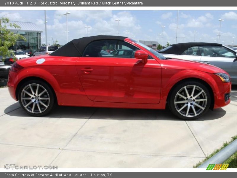 Brilliant Red / Black Leather/Alcantara 2010 Audi TT 2.0 TFSI quattro Roadster