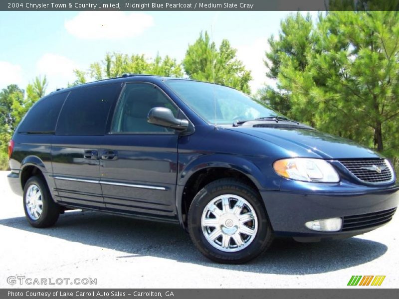 Midnight Blue Pearlcoat / Medium Slate Gray 2004 Chrysler Town & Country Limited
